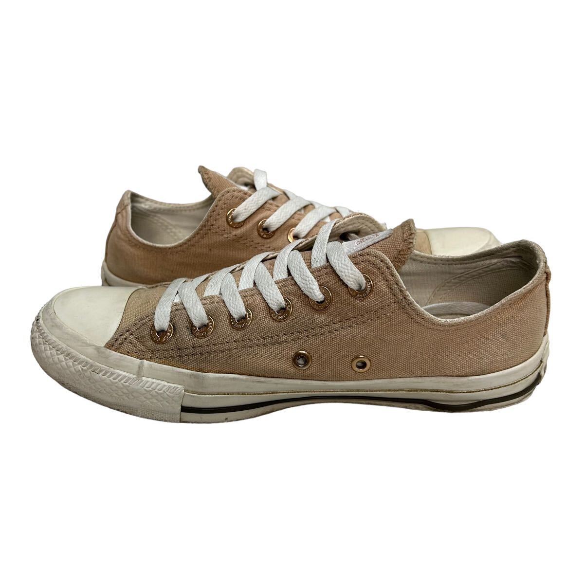 BD035 CONVERSE コンバース オールスター レディース ローカットスニーカー US5 24cm ライトブラウン キャンバス_画像4