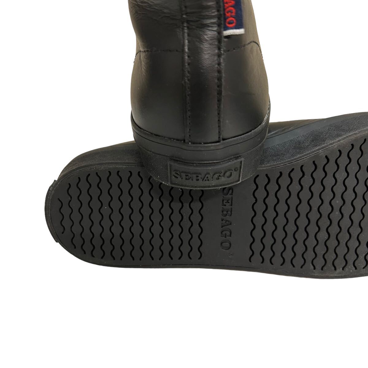 BD105 не использовался SEBAGOsebago мужской прогулочные туфли US6 24cm черный прекрасный товар 