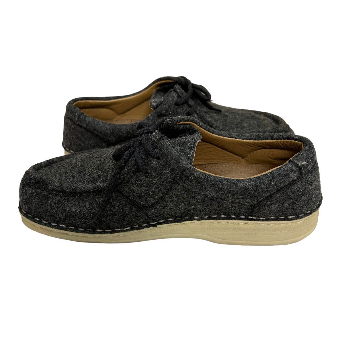 BD205 Birkenstock Birkenstock pasatena lady's wala Be shoes 39 25cm gray felt wool Germany made 