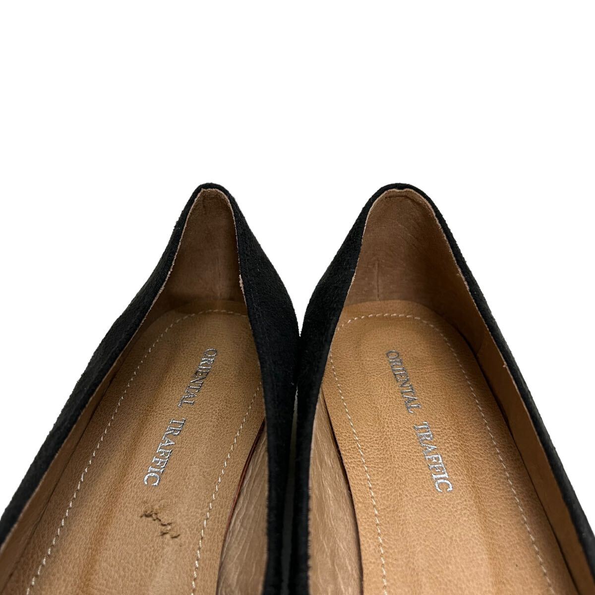 A369 ORiental TRafficolientaru traffic lady's pumps 42 approximately 26cm black suede style excellent 
