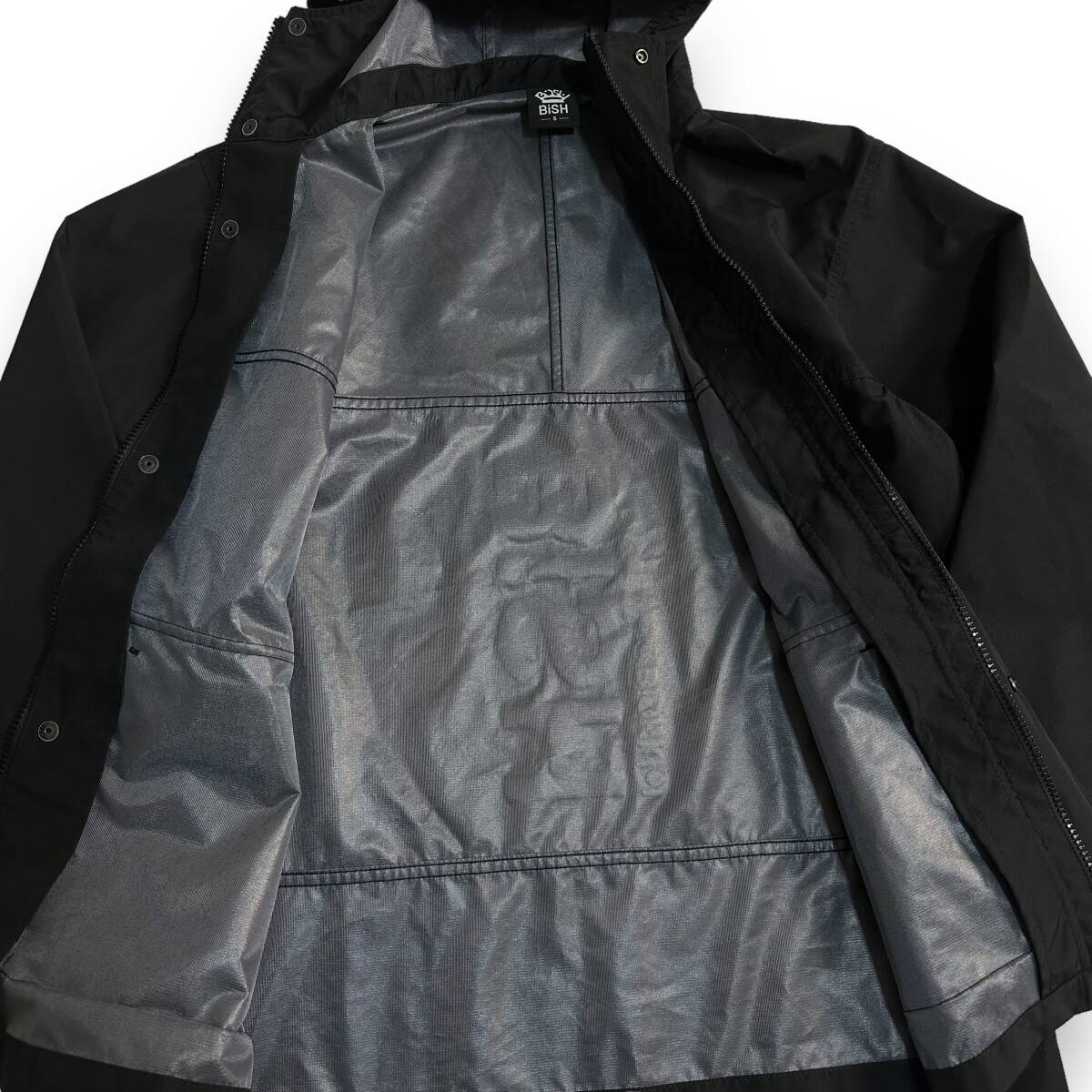  excellent [BiSH×GU] collaboration mountain parka jacket black bishu GU S size windbreaker valuable water-repellent 