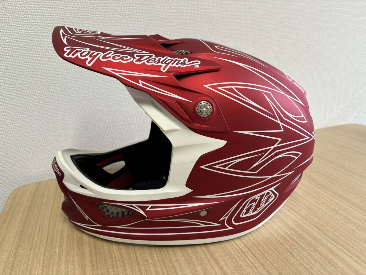 Troy Lee Designs D3 COMPOSITE PINSTRIPE 2 XXL(63-64) トロイリー MTB マウンテンバイク　ダウンヒル　ヘルメット　中古