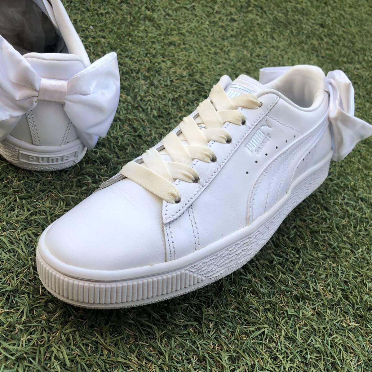 美品23 PUMA BASKET BOW プーマ バスケット ボウ　HW972