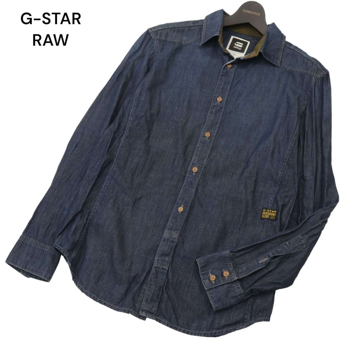 G-STAR RAW ジースター ロウ 通年 【JIM SMART SHIRT L/S】 長袖 デニム ウエスタン シャツ Sz.M　メンズ　A4T02031_2#C_画像1