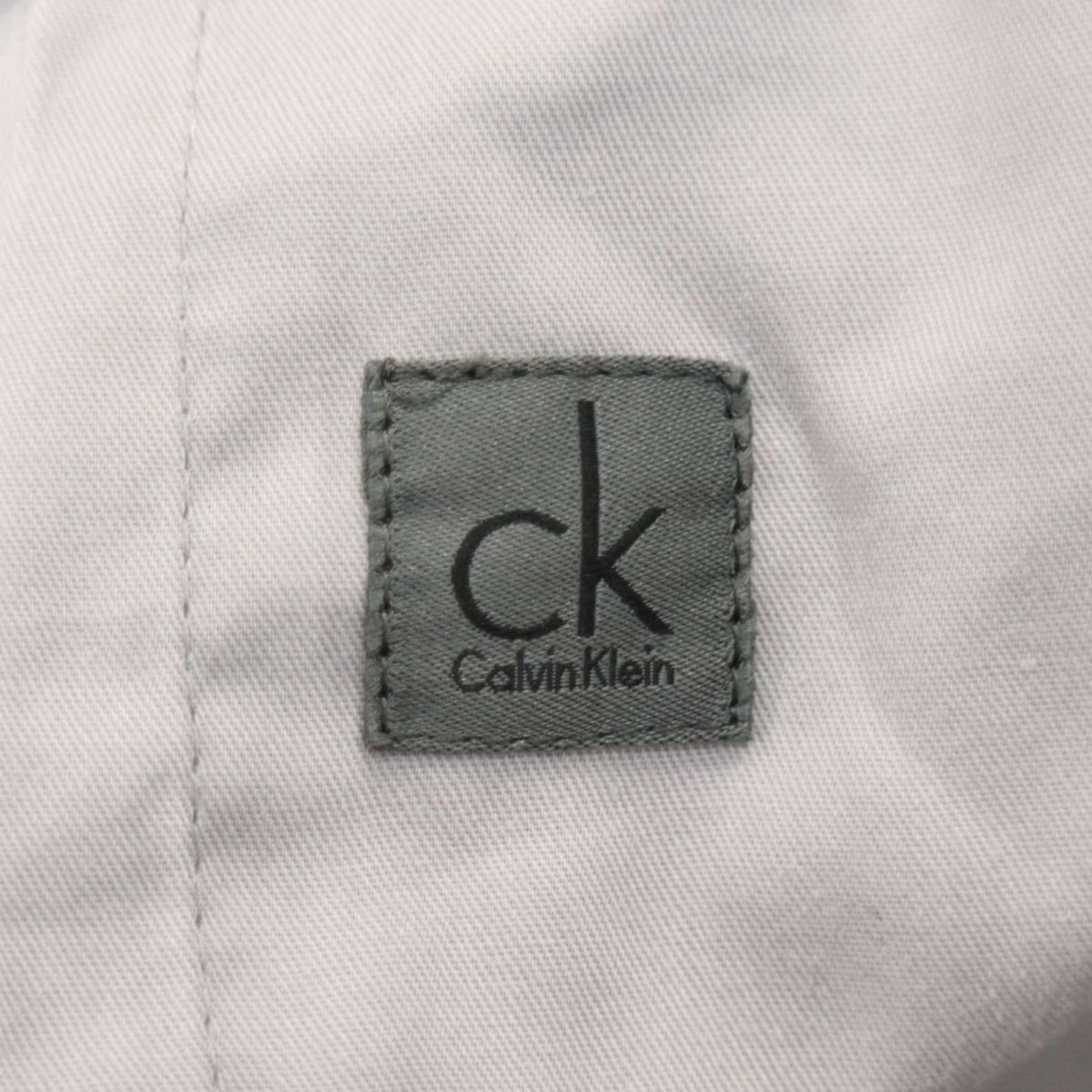 CK Calvin Klein カルバンクライン 春夏 ストライプ★ ストレッチ ストレート スラックス パンツ Sz.32　メンズ　A4B00997_2#P_画像8