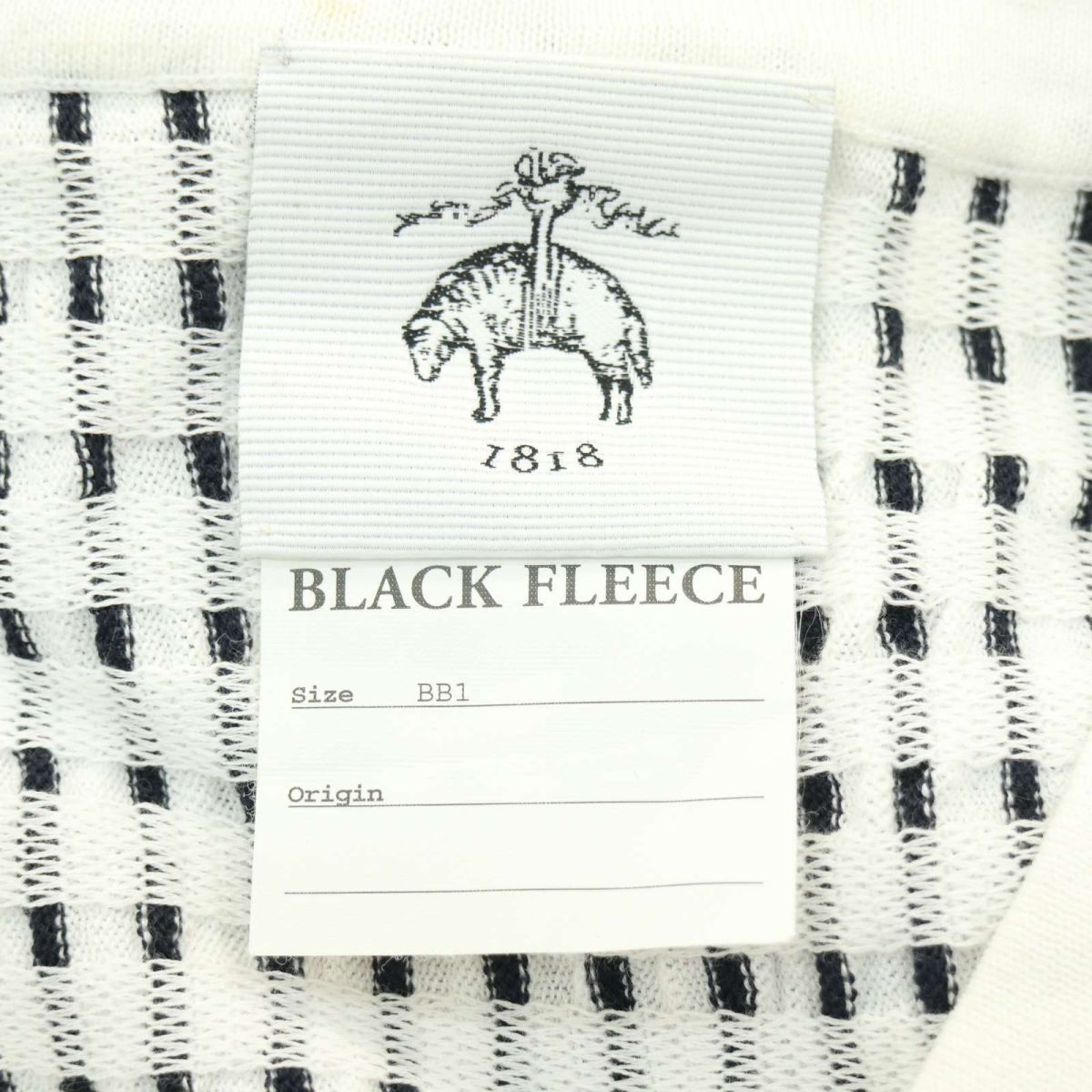 BLACK FLEECE ブラックフリース ブルックスブラザーズ トムブラウン ストライプ コットン ニット ベスト ジレ Sz.BB1 メンズ　A4T02290_3#L_画像5