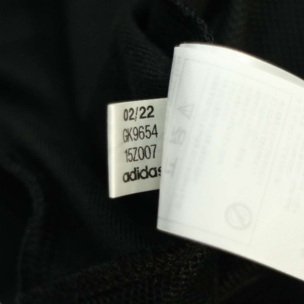 【新品 22AW】 adidas アディダス PRIMEGREEN ロゴ 裏起毛 ジャージ トラック ジャケット ブルゾン Sz.M　メンズ 黒 未使用　A4T02277_3#N_画像8