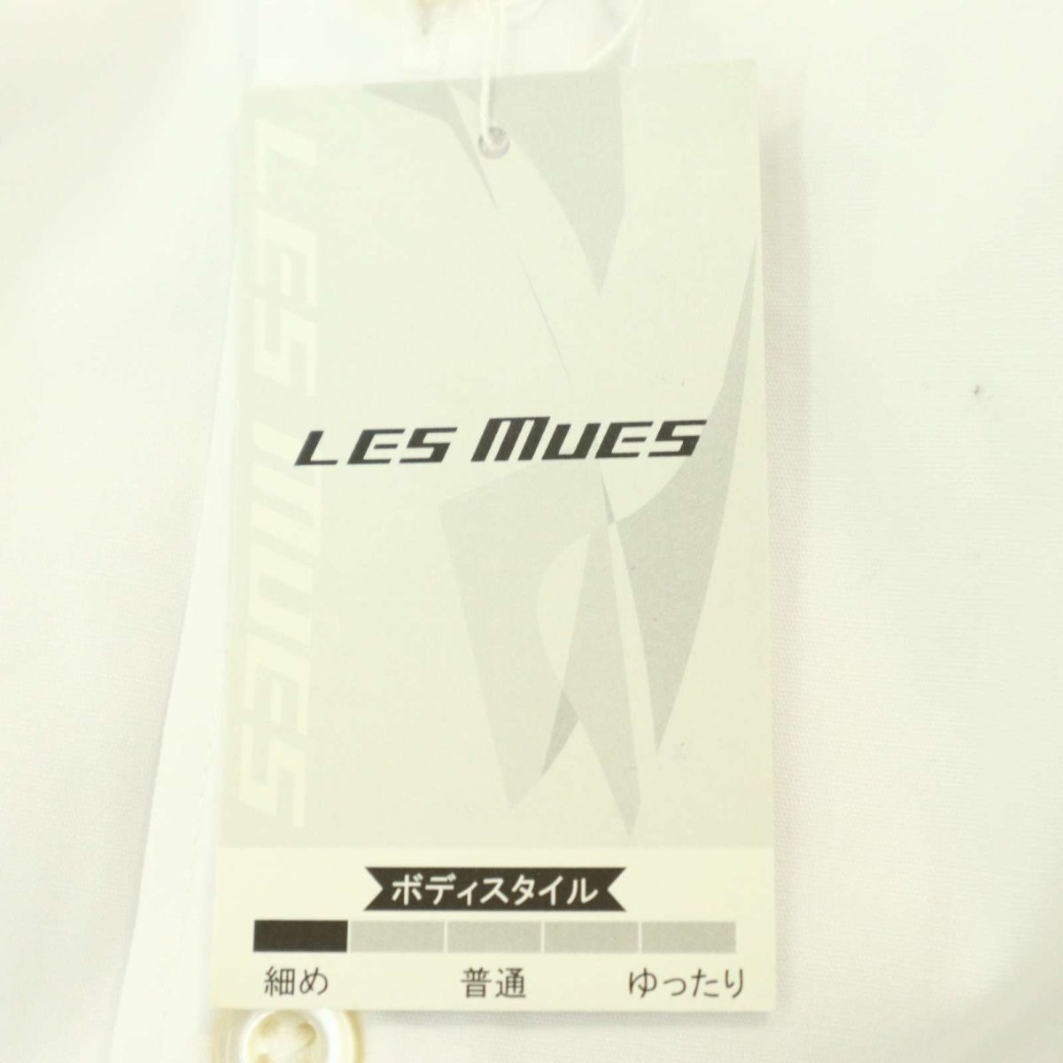 【新品 未使用】 LES MUES レミュー 通年 長袖 シャツ ワイシャツ Sz.L　メンズ 白 ビジネス　A4T02315_3#C_画像5