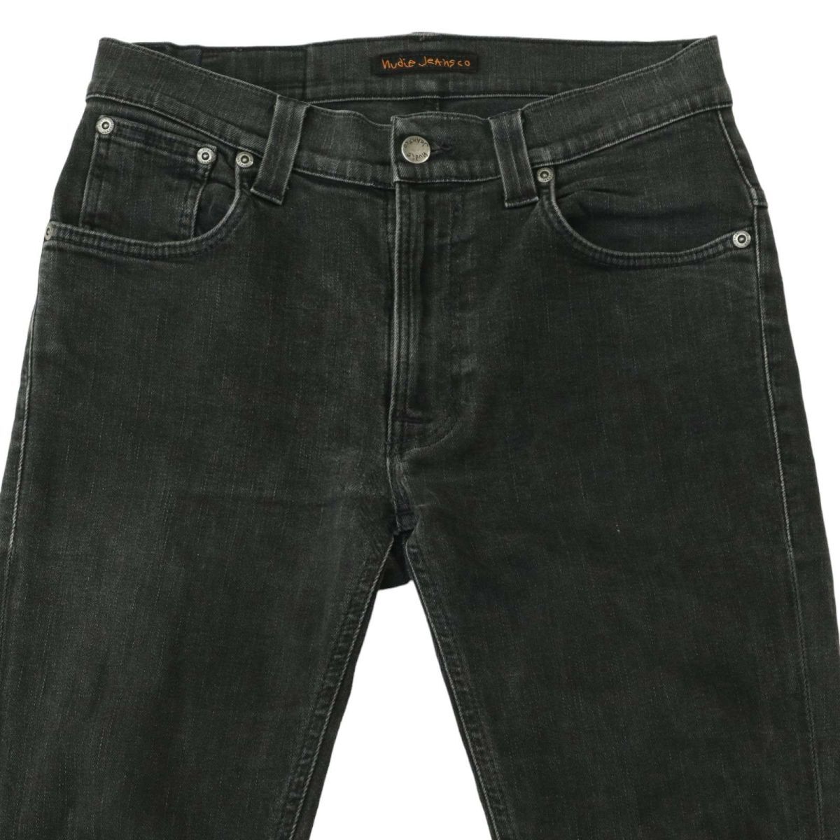 イタリア製★ Nudie Jeans ヌーディージーンズ 【THIN FINN】 ストレッチ スリム デニム パンツ ジーンズ Sz.31　メンズ 　A4B01548_3#R_画像4