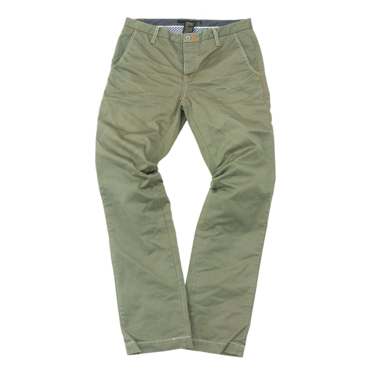 D/him. double standard closing through year cotton tsu il * slim pants Sz.46 men's made in Japan A4B01529_3#R