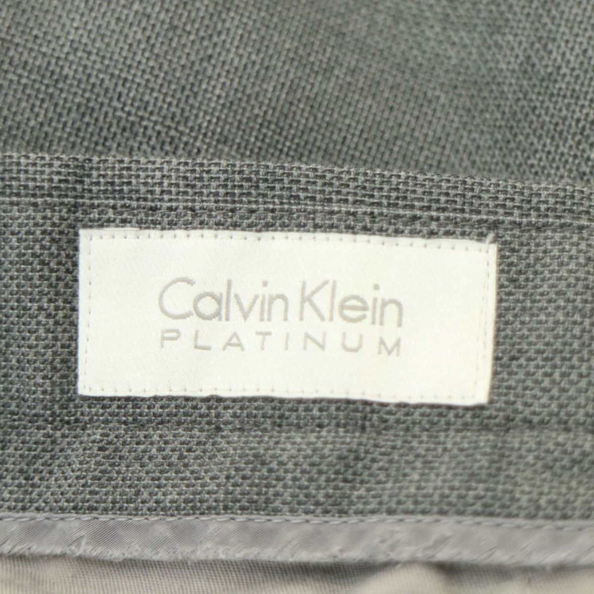 Calvin Klein カルバンクライン PLATINUM 春夏★ テーパード スラックス パンツ Sz.44 W110　メンズ 大きいサイズ 特大　A4B01553_3#P_画像10