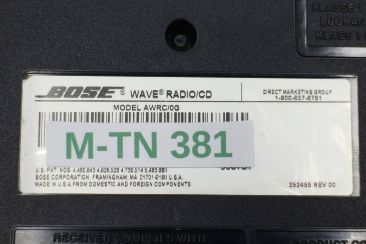 [M-TN 381] BOSE Wave Radio / CD _画像10