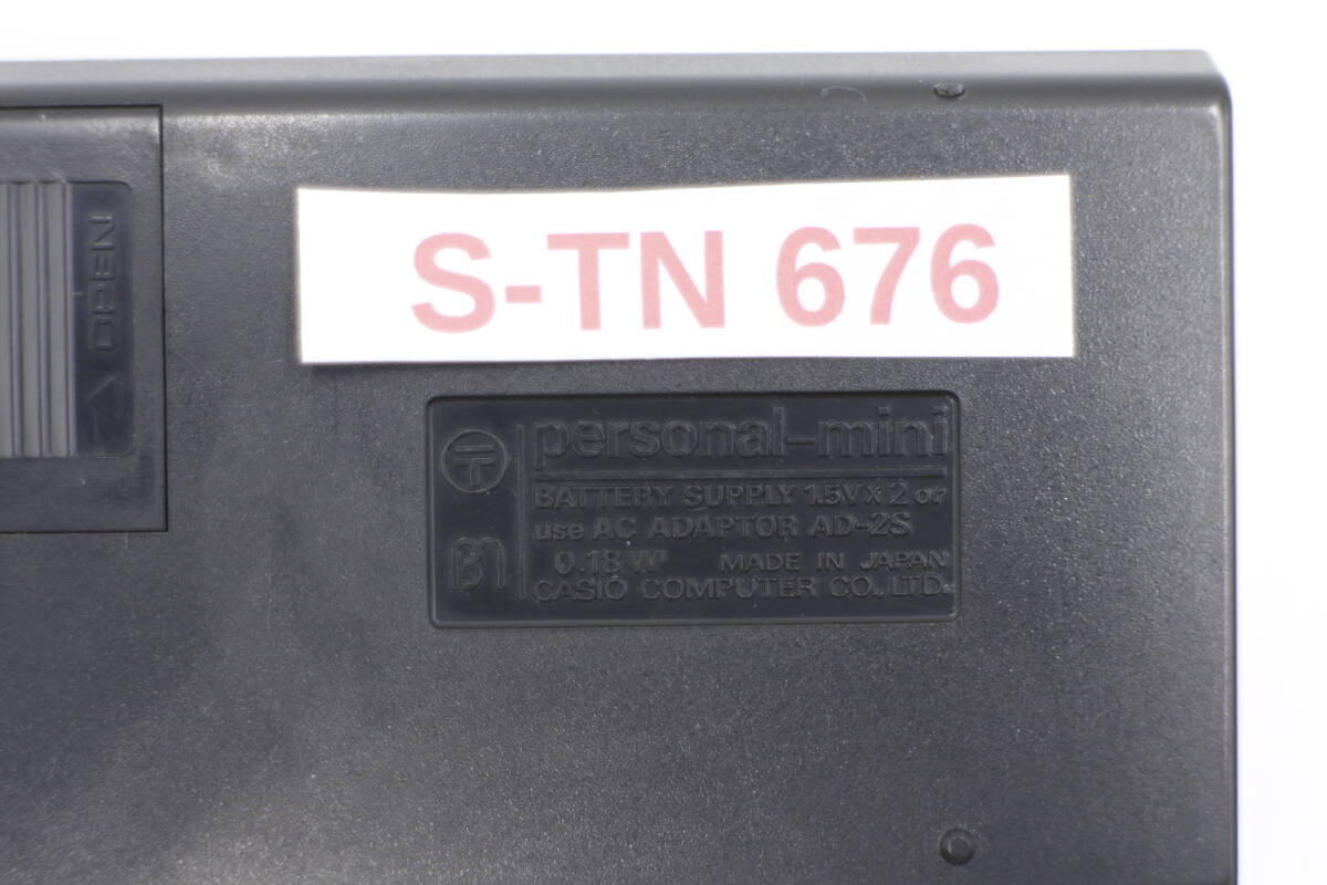 [S-TN 676] CASIO カシオパーソナルミニ電卓ケース付き(昭和レトロ)の画像6
