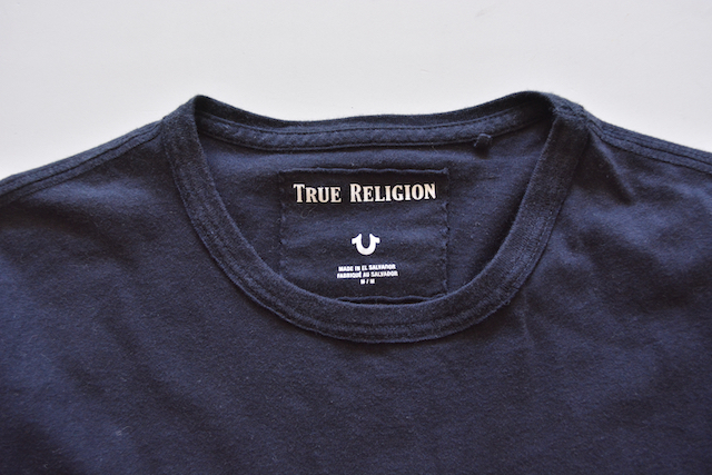 【 TRUE RELIGION トゥルーレリジョン 】濃紺 半袖 Tシャツ M_画像5