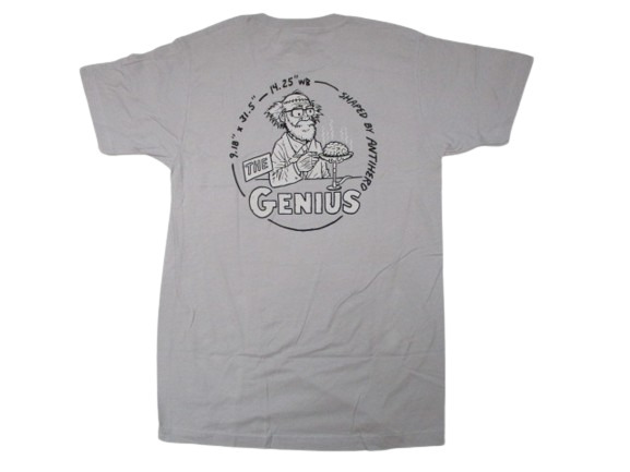 最安☆新品 ANTIHERO アンタイヒーロー GENIUS Tシャツ SILVER SIZE:M.アンチヒーロー スラッシャー spitfire ftc huf hardluck creature_画像1