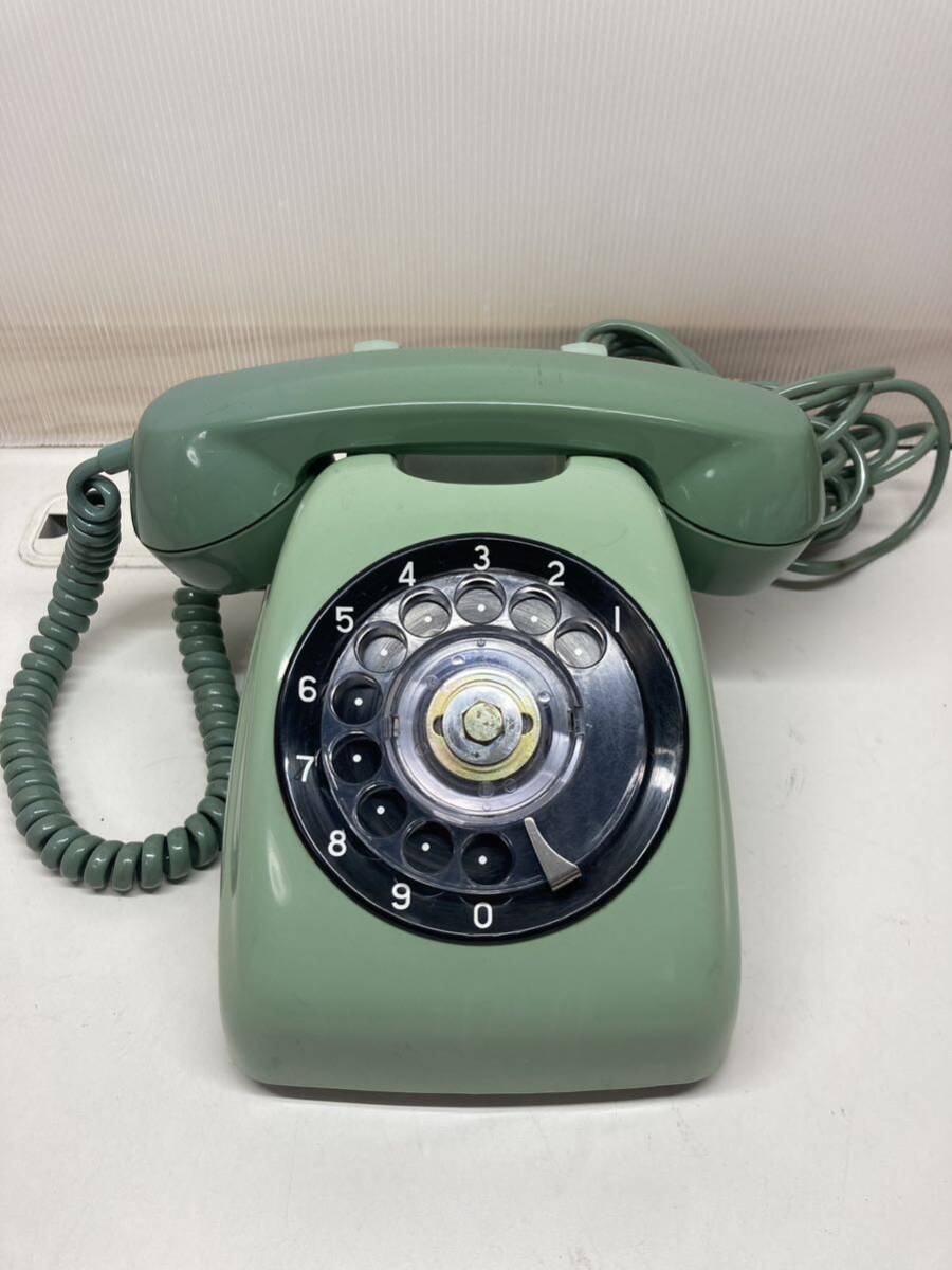 希少品 TOSHIBA製 黒電話 650-A1 グリーン