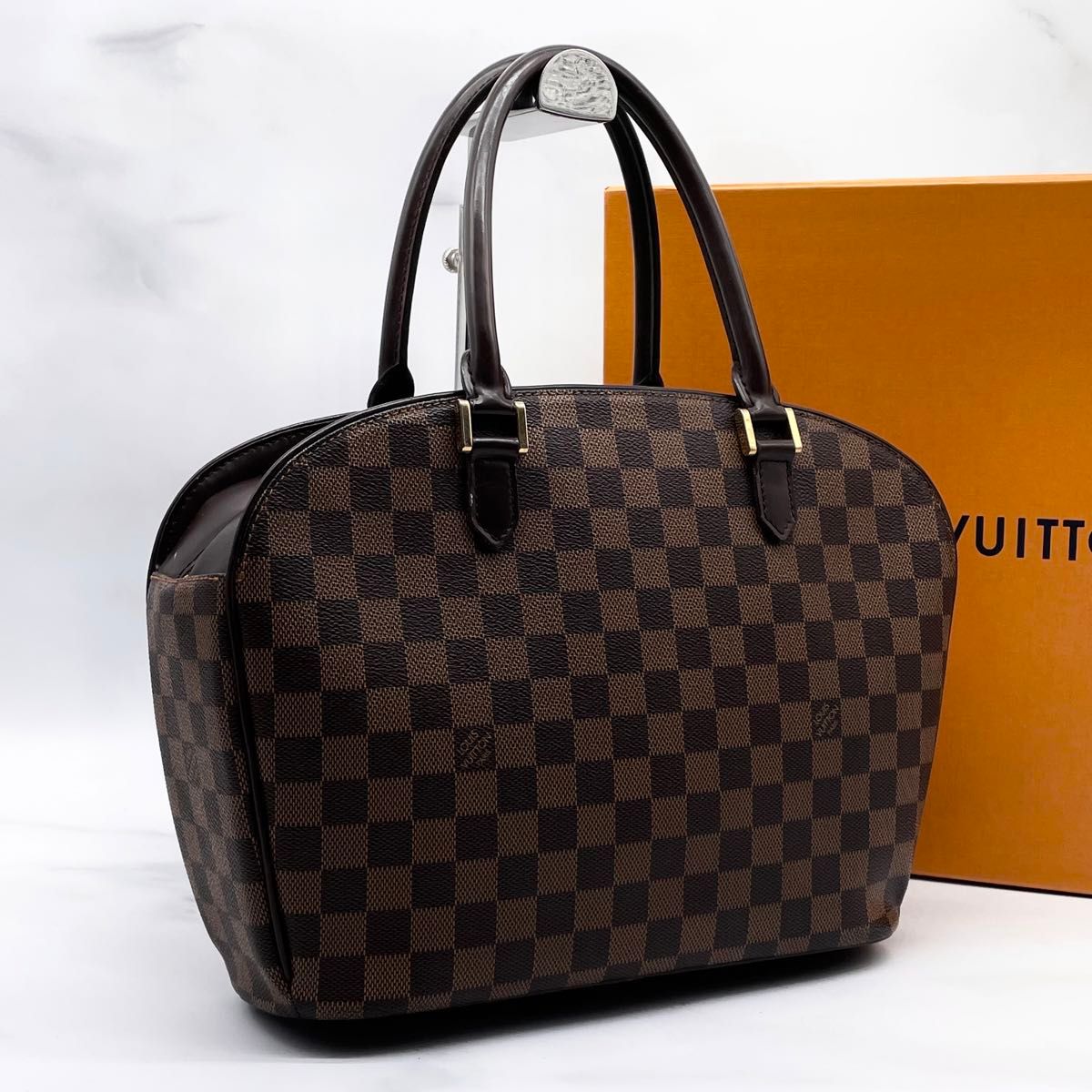 ルイヴィトン ダミエ サリア オリゾンタル ハンドバッグ LOUIS VUITTON