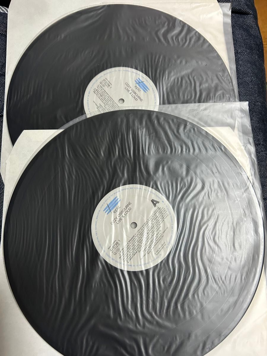 LP オジーオズボーン　ライブ&ラウド　初回限定盤。SONYオフィシャルレコード
