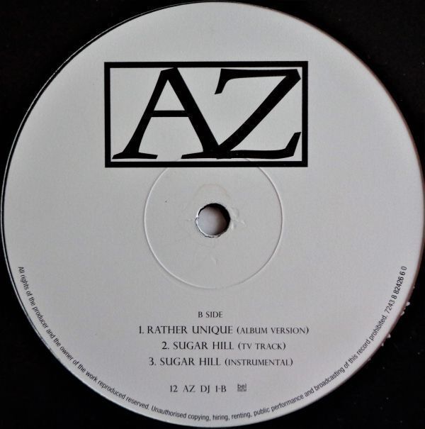LP(12inch)●Sugar Hill (Remix) / AZ　　（1995年）　 サンプル”シュガーフリー（エムトゥメイ）_画像3