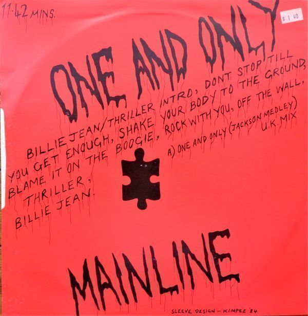 LP(12Inch)●One And Only (The Jackson Medley) / Main Line  （1984年）  マイケルジャクソン カバーメドレーの画像3