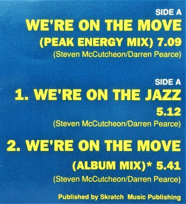 LP(12inch)●We're On The Move / Gems For Jem 　　　(1991年)　　　クラブクラシックス Deep House_画像3