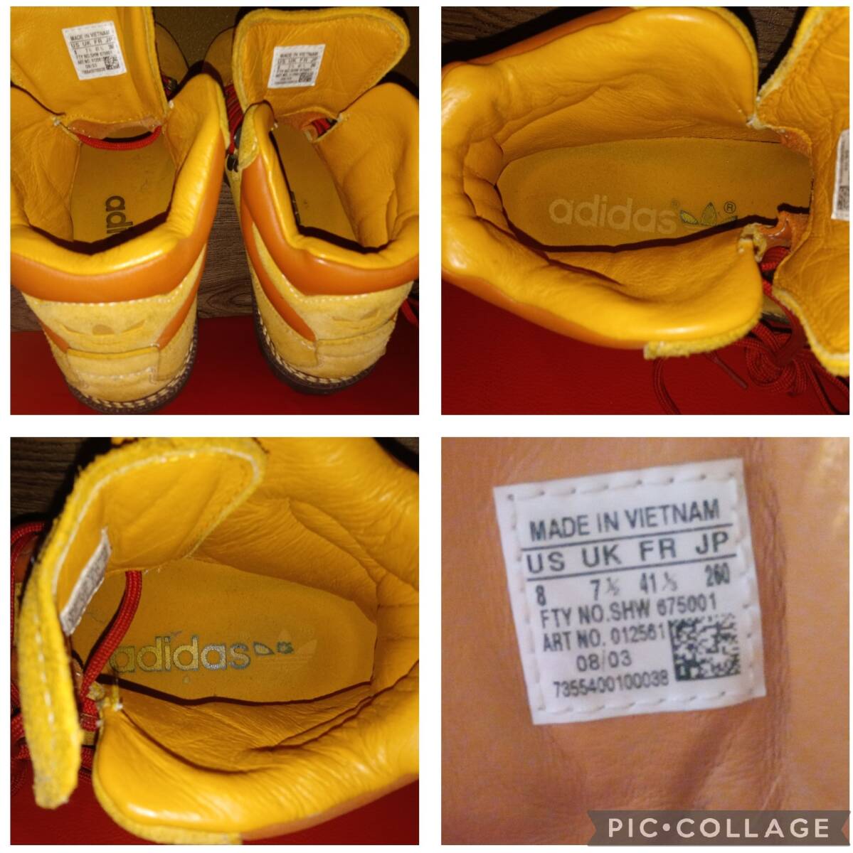 adidas EIGER trekking boots (26.0cm／AMBER) 012561 アディダス・アイガー 絶版 ※送料本文にて※_画像7