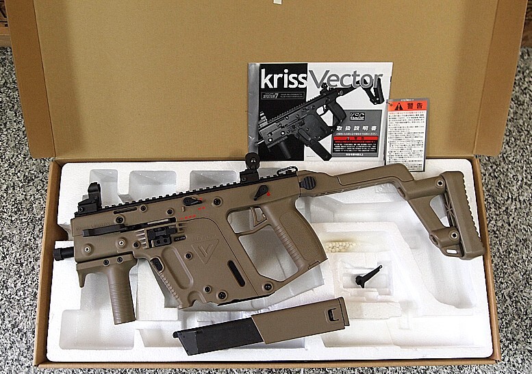 KSC GAS-BLK クリス ベクター TANカラーver / KRISS VECTOR サブマシンガン ガスブローバック