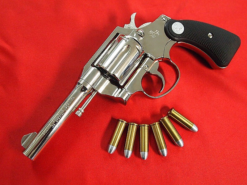 タナカ モデルガン コルト ポリスポジティブ スペシャル ニッケルfin 38SPL / COLT POLICE POSITIVE TANAKA_Tanaka POLICE POSITIVE SPECIAL