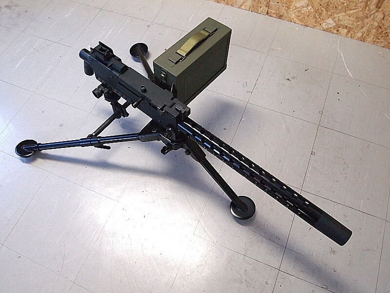 EMG 電動ガン BROWNING M1919 A4 Gen2 重機関銃 フルメタル超重量マシンガン ブローニング トライポッド付の画像3