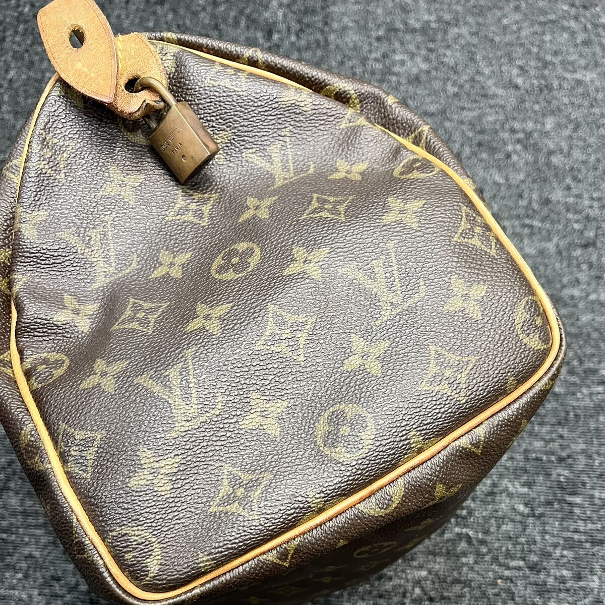 ★1円スタート★LOUIS VUITTON ルイヴィトン モノグラム スピーディー30 M41526/シリアル842 ミニボストンバッグ ハンドバッグ ブラウン_画像4