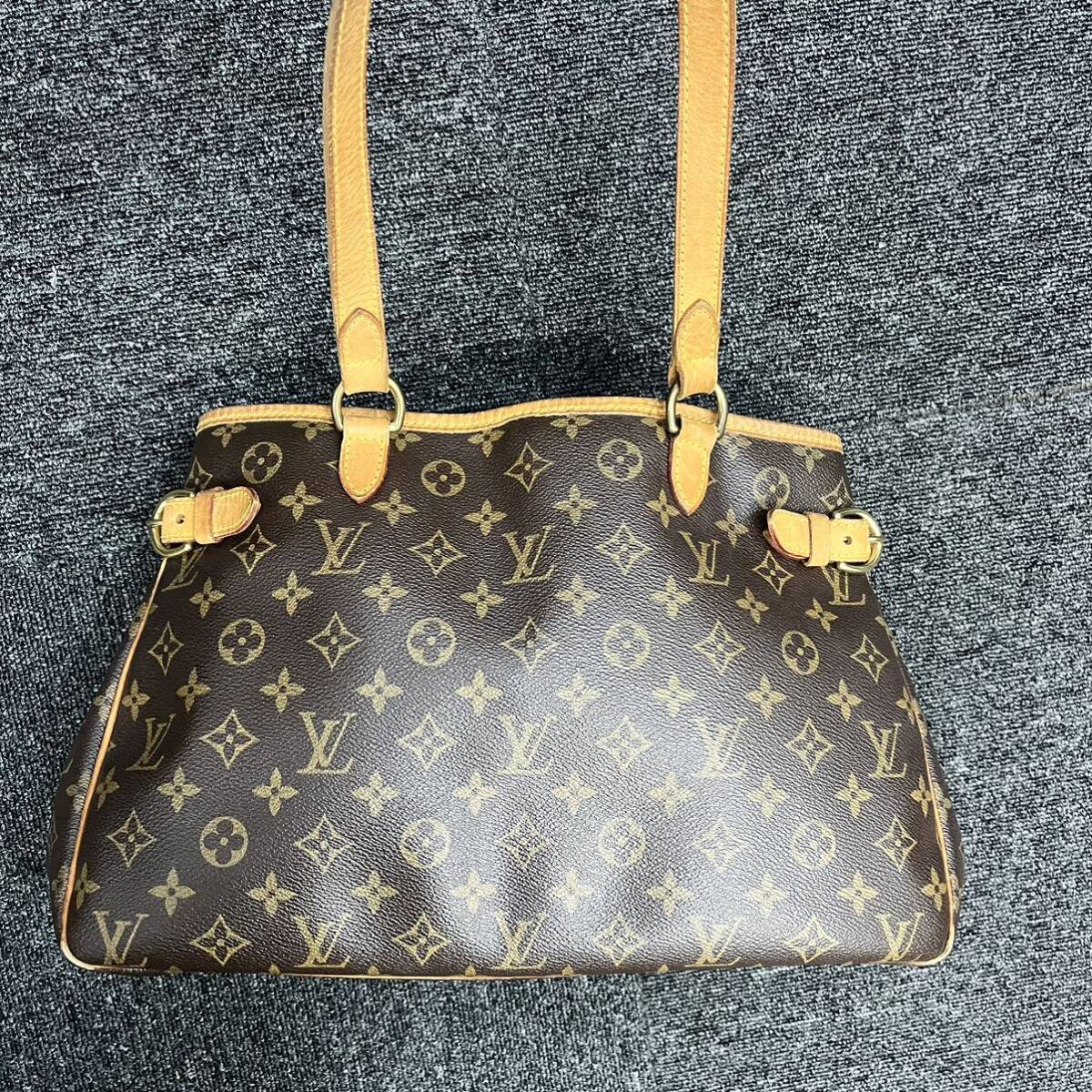 ★1円スタート★LOUIS VUITTON ルイヴィトン モノグラム バティニョール M51153 ショルダーバッグ シリアルCA1026トートバック ブラウン _画像2