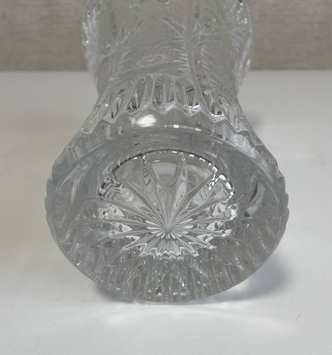 ホヤクリスタル（HOYA CRYSTAL） 花瓶  クリスタルガラス  NFS1325E  フラワーベース  専用箱付  未使用  美品 キレイの画像5