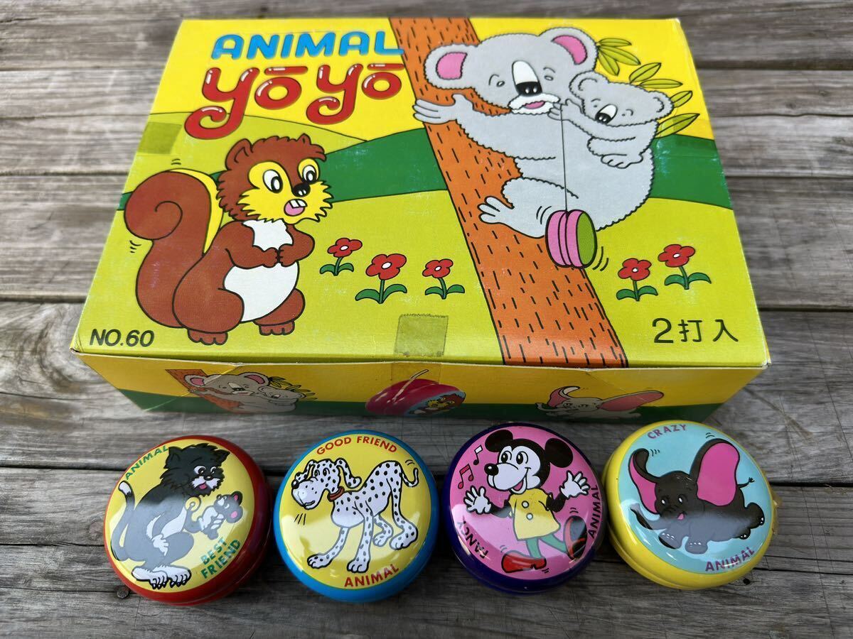 当時物 新品未使用 アニマルヨーヨー 24個 動物 パチディズニー ミッキーマウス ドナルドダッグ トムとジェリー レトロ玩具 昭和レトロ