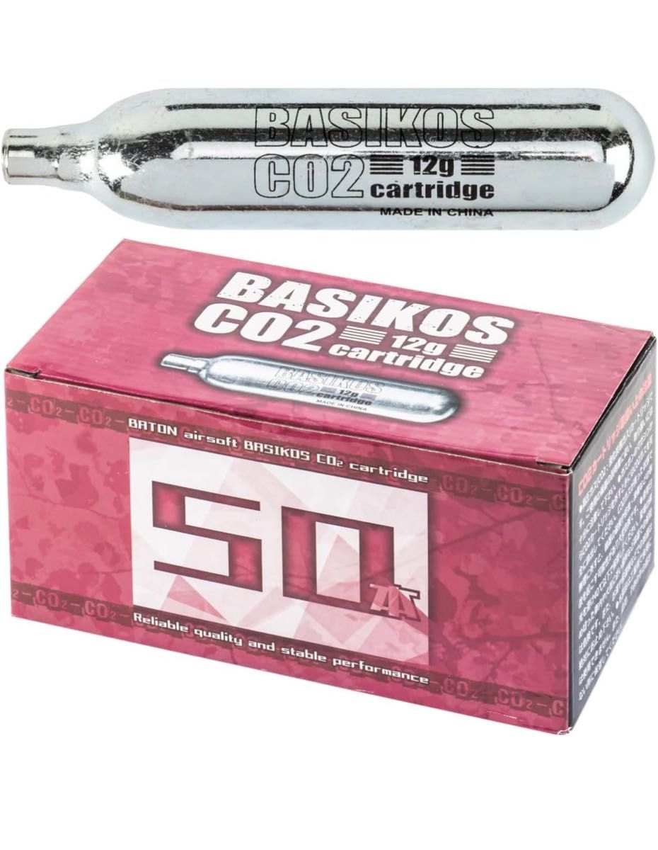 BASIKOS CO2 12g カートリッジ 50本セット CO2 炭酸ガス|Yahoo BASIKOS CO2 12g カートリッジ 50本セット CO2 炭酸ガス|Yahoo