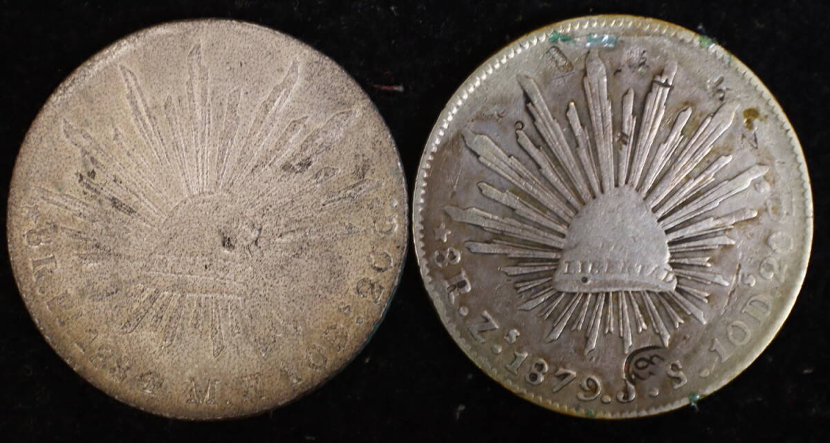 メキシコ 1ドル銀貨 6枚 まとめて おまとめ 銀貨 古銭 海外コイン 外国コインの画像3