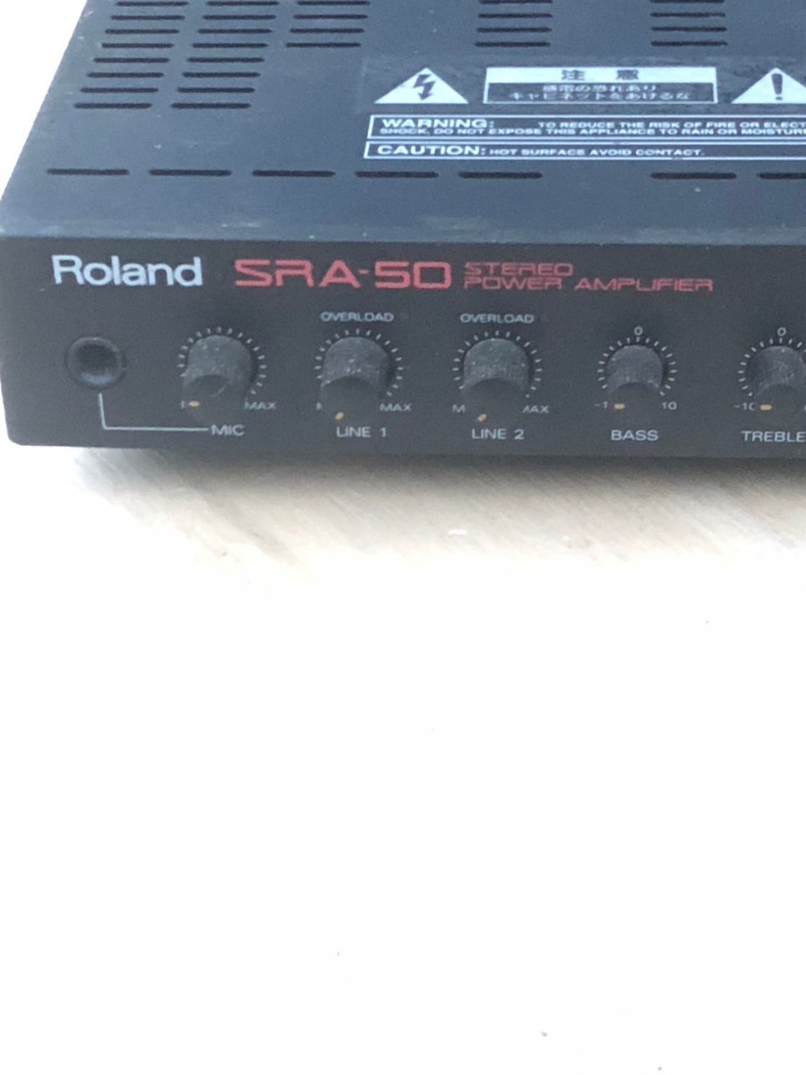 Roland　SRA-50 パワーアンプ_画像1