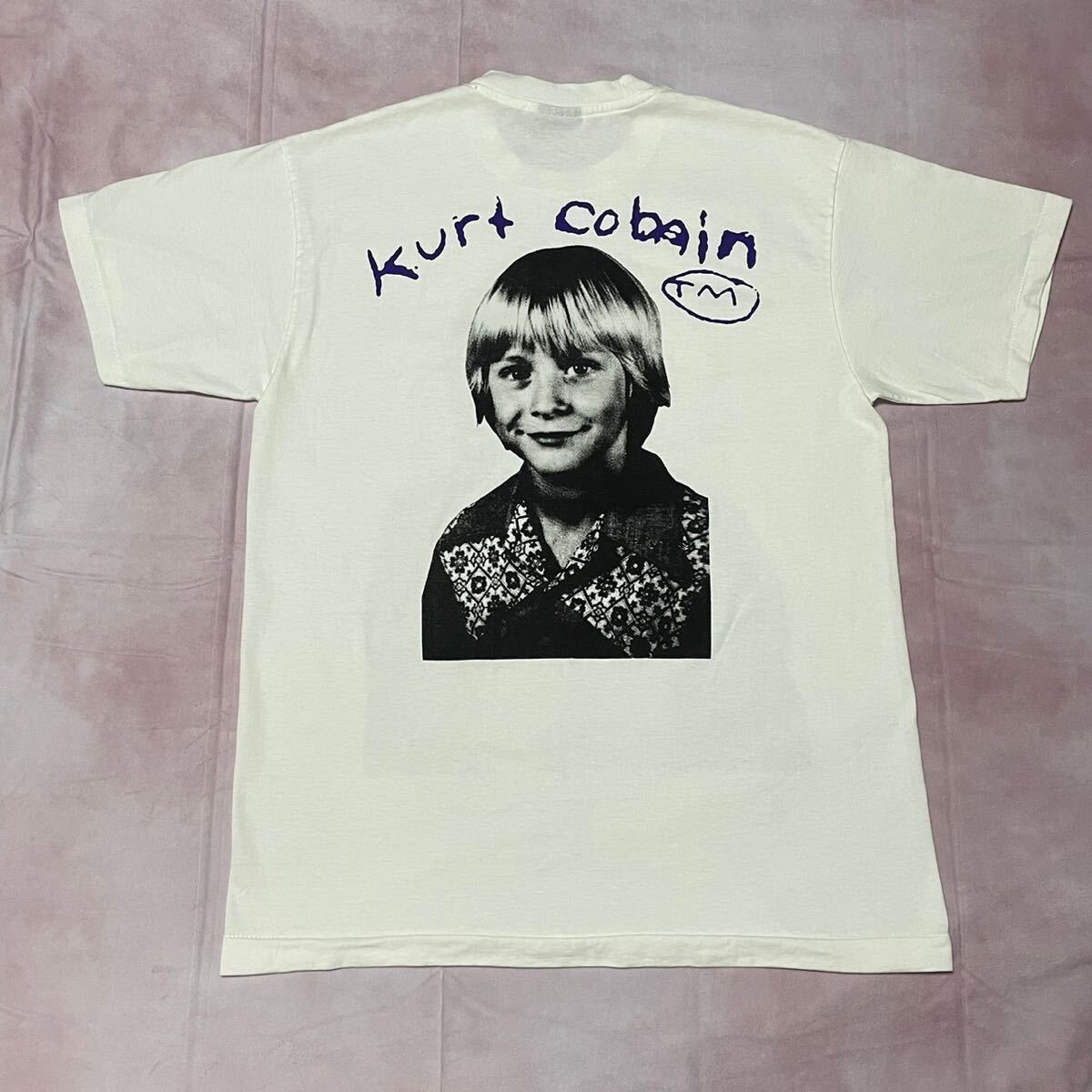 NIRVANA KURT COBAIN カートコバーン purple Tシャツ XLサイズ_画像4
