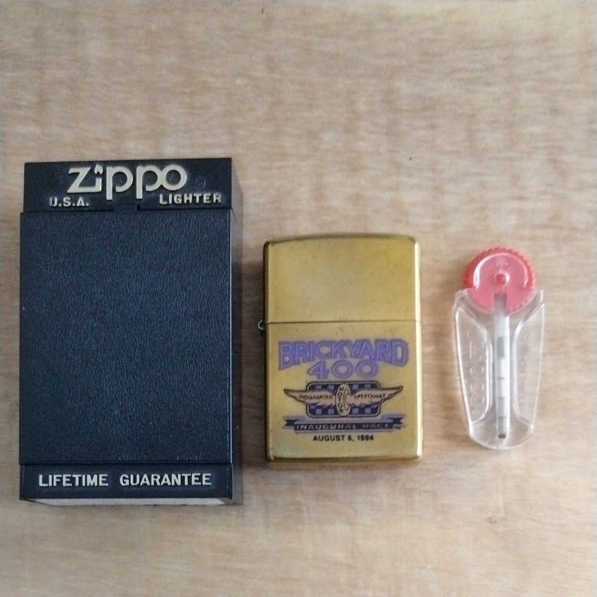 ZIPPO オイルライターUSAインディアナポリススピードウェイ金色 