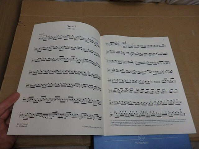 △楽譜 Barenreiter BACH 6 Suites A Violoncello Solo senza Basso BWV1007-1012 バッハ チェロ ソロ_画像10