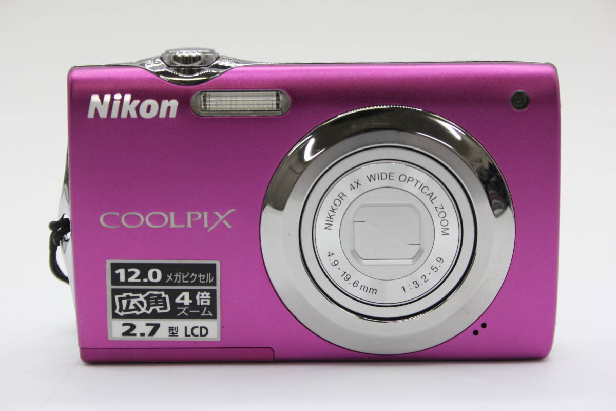 Y475 【元箱付き】 ニコン Nikon Coolpix S3000 ビビッドピンク コンパクトデジタルカメラ ジャンク_画像2