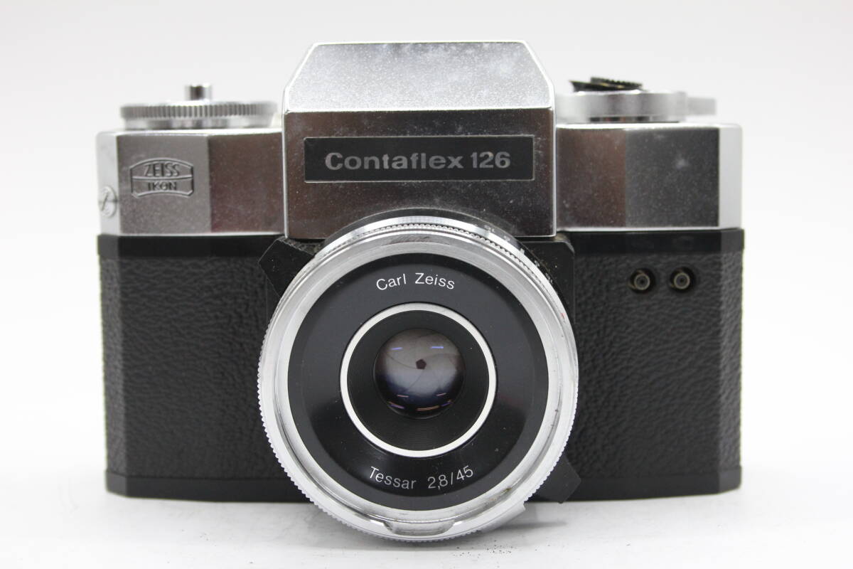 Y559 ツァイス・イコン Zeissikon Contaflex 126 Tessar 45mm F2.8 フィルムカメラ ジャンク_画像2