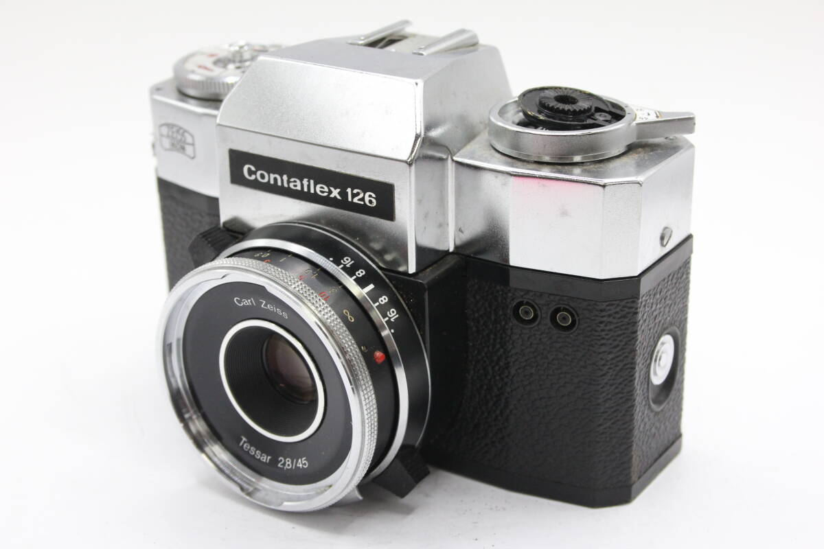 Y559 ツァイス・イコン Zeissikon Contaflex 126 Tessar 45mm F2.8 フィルムカメラ ジャンク_画像1