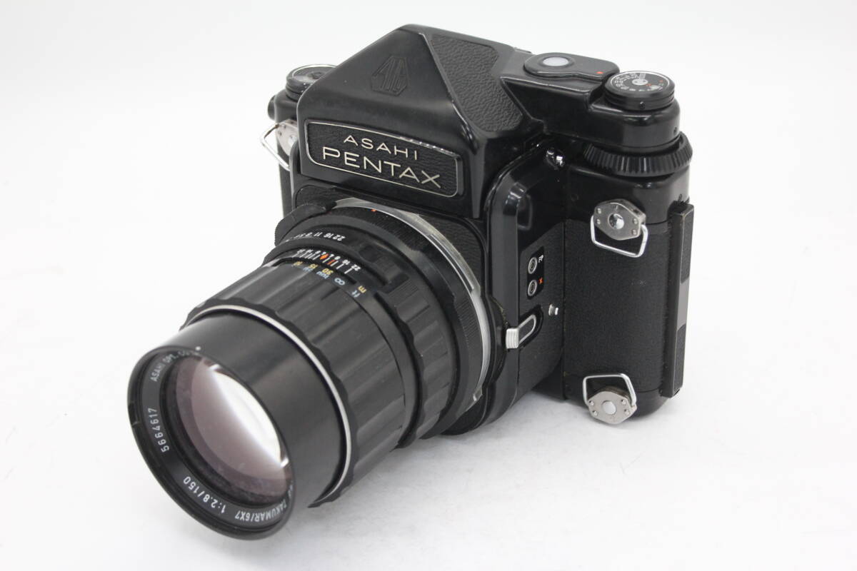 Y586 ペンタックス Pentax 6×7 Super-Multi-Coated Takumar / 6×7 150mm F2.8 中判カメラ ボディレンズセット ジャンク_画像1