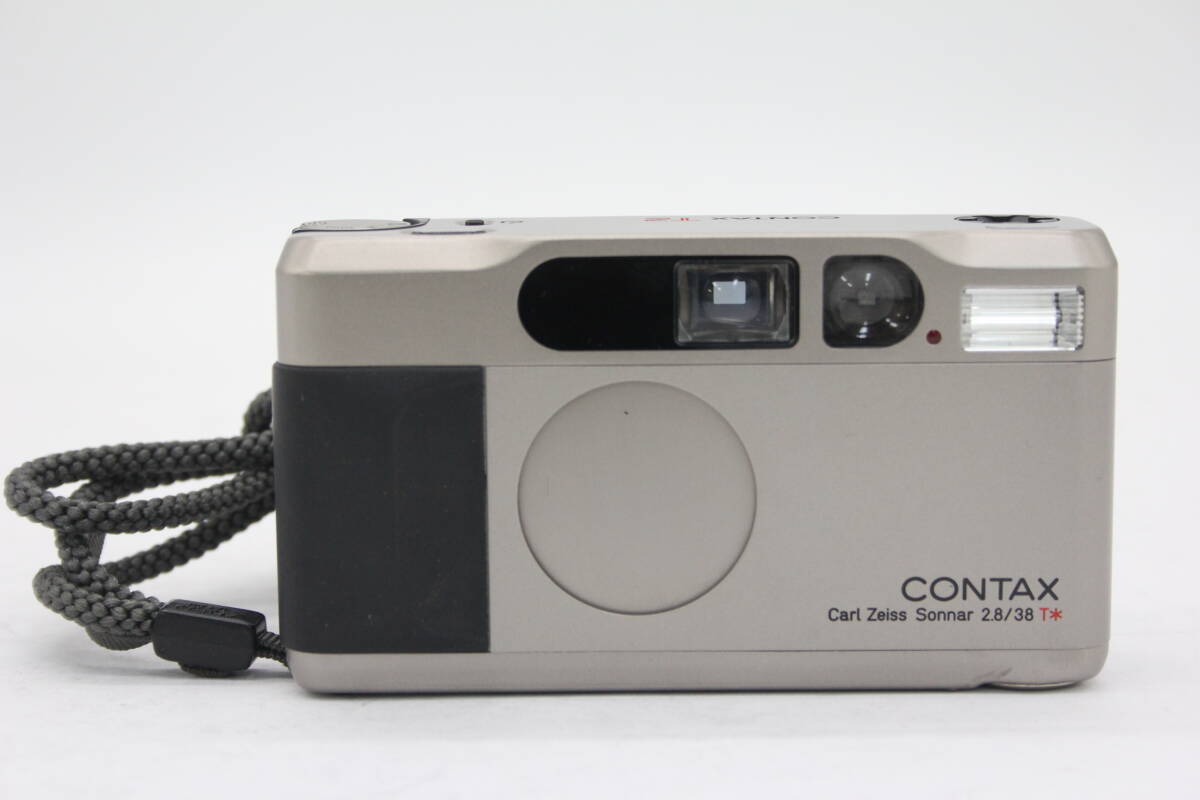 Y596 【元箱付き】 コンタックス Contax T2 Carl Zeiss Sonnar 38mm F2.8 T＊ コンパクトカメラ ソフトケース・箱セット ジャンク_画像2
