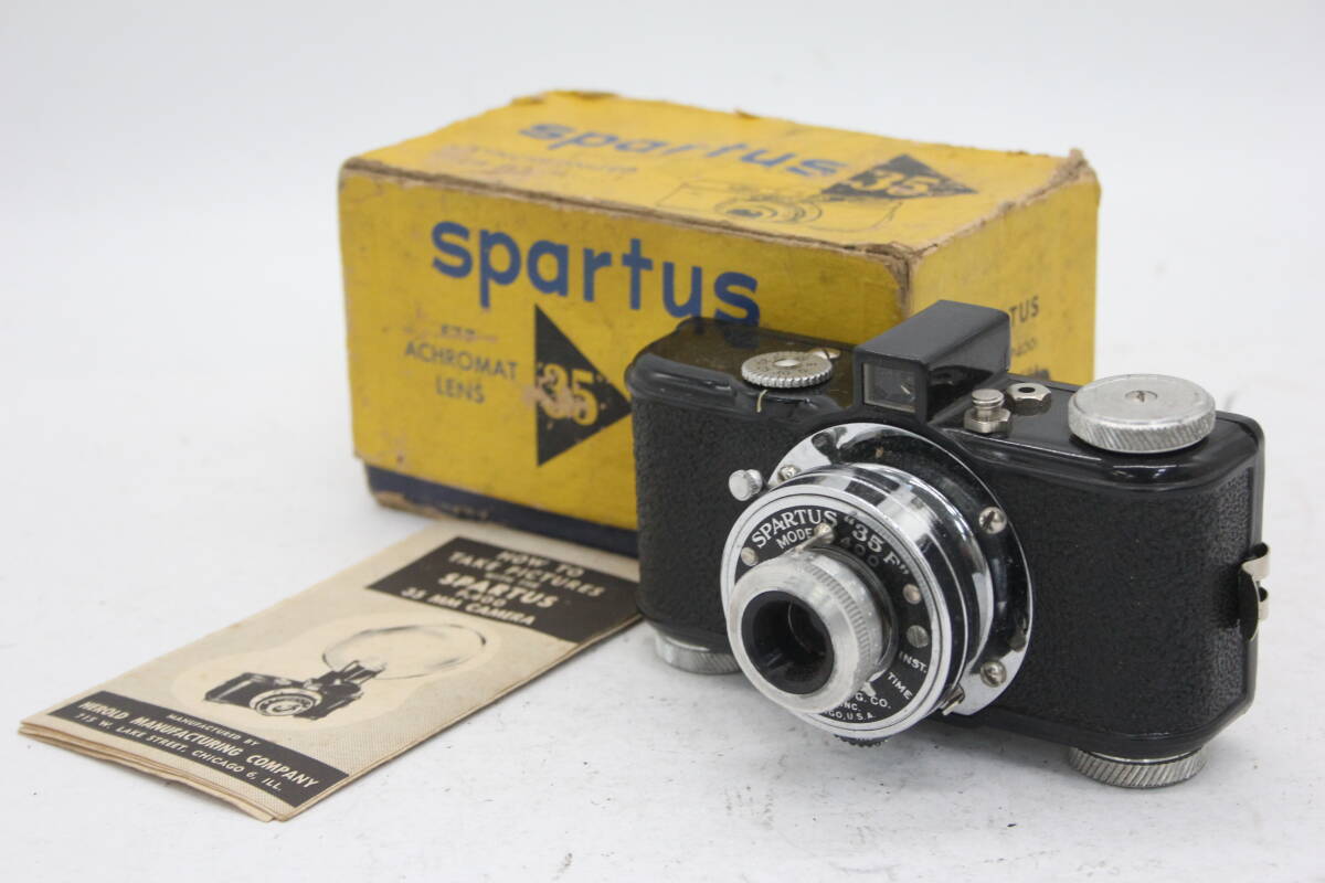 Y708 【元箱付き】 スパルタス Spartus 35 F Model P400 コンパクトカメラ 説明書セット ジャンク_画像1