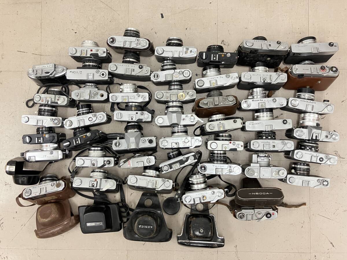 [ large amount 45 piece and more ] Minolta Canon Yashica etc. range finder leather case attaching etc. large amount summarize Junk D71