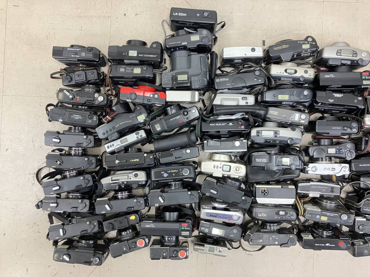 [ large amount 75 piece and more ] Konica Pentax Canon etc. compact camera large amount summarize Junk D77
