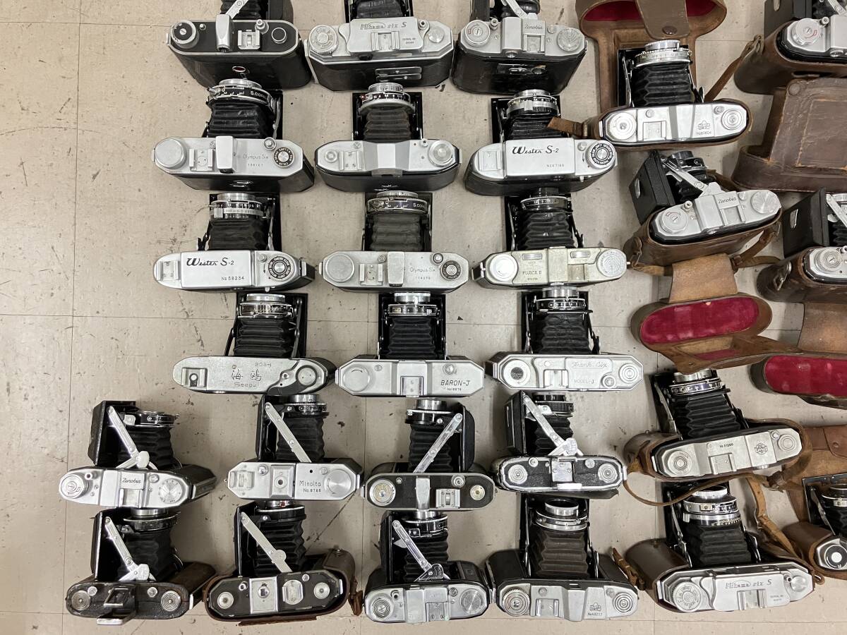 【大量30個】 ゼノビア コニカ 大成光機 等 蛇腹カメラ レザーケース付き 等 大量 まとめ ジャンク D82の画像8