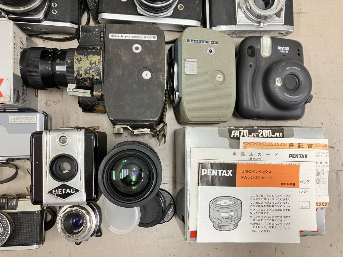 [ large amount 20 piece and more ] Canon Minolta Pentax etc. film camera body lens etc. large amount summarize Junk D83