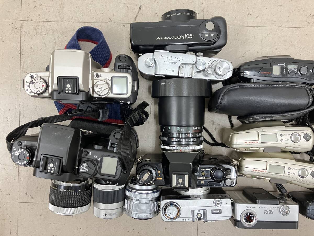 【大量15個以上】 キャノン オリンパス コニカ 等 コンパクトカメラ レンズ 等 大量 まとめ ジャンク D86の画像8